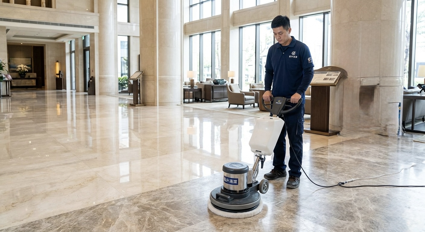 基隆大理石晶化保養示意圖