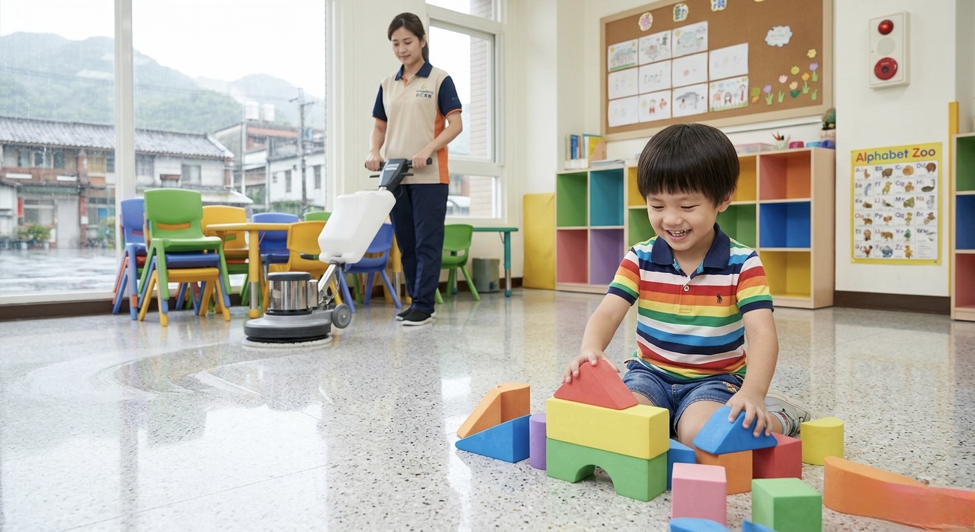 學校地板清洗打蠟